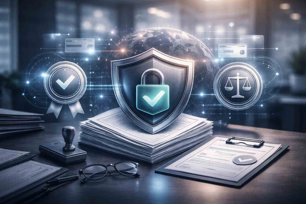 Secure document and compliance visualization for adult merchant accounts