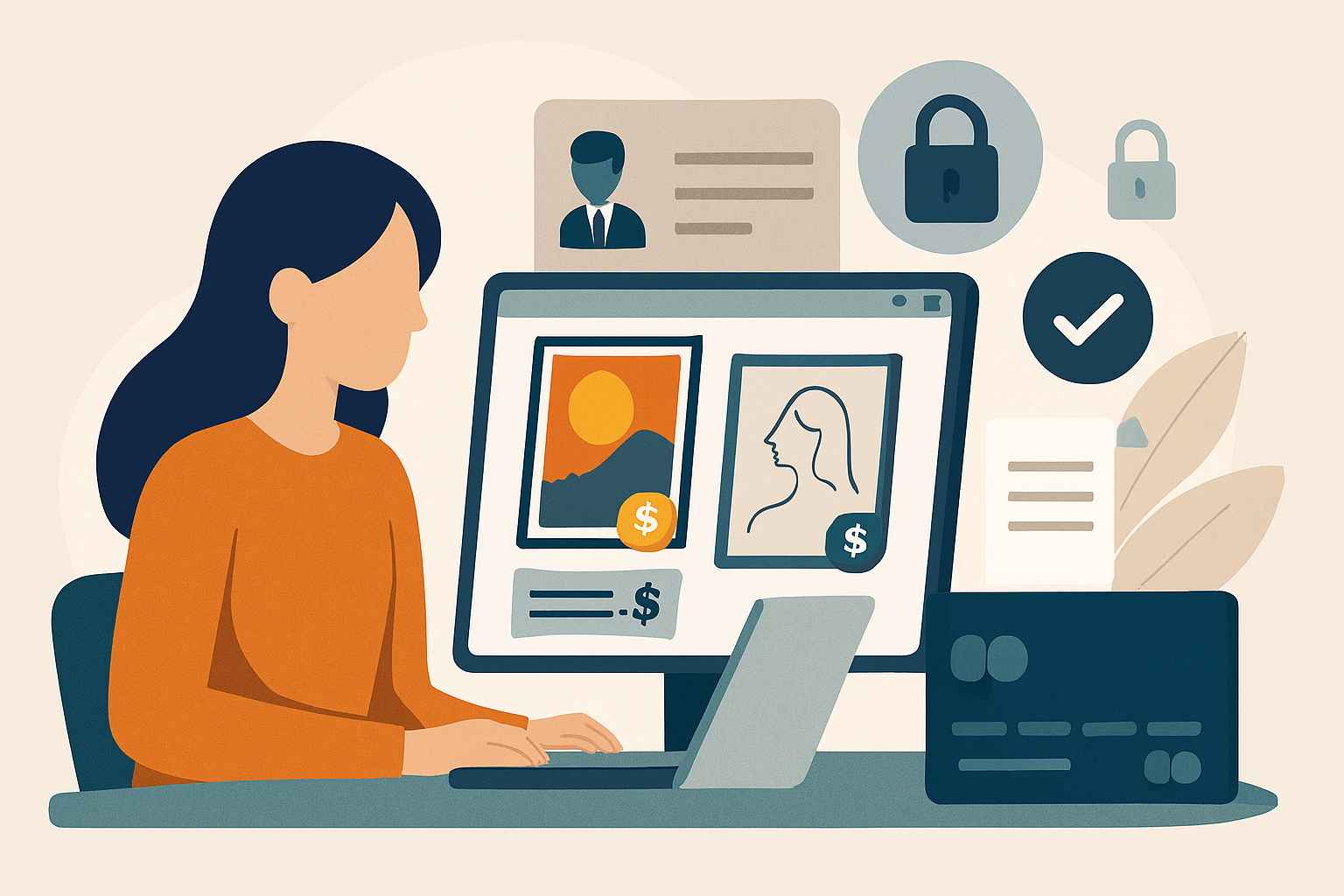 Art Work Sales merchant account solutions for secure online payments