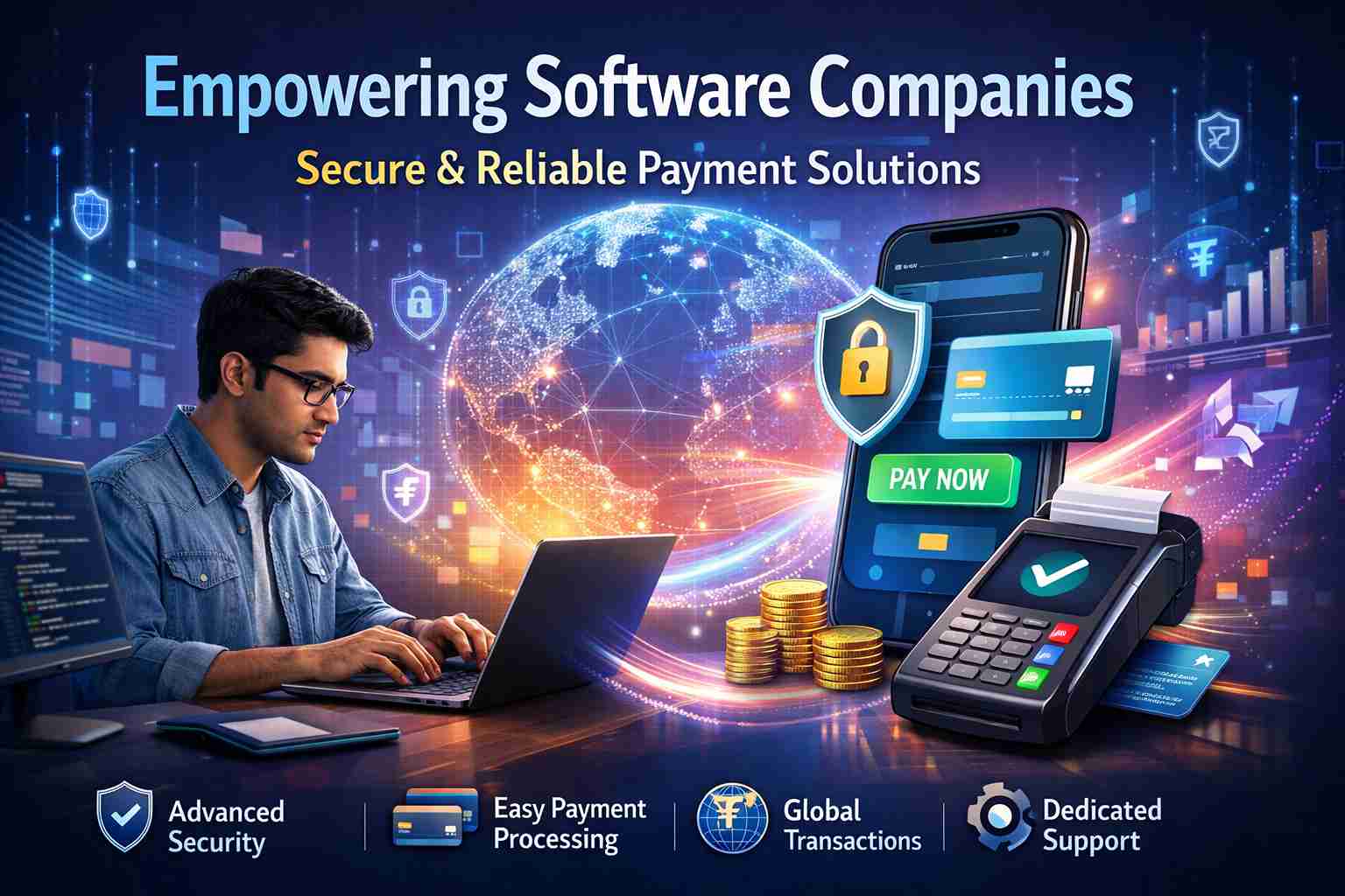 Software companies merchant account solutions for secure online payments